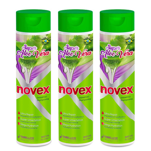 NOVEX Shampoo (300ml)- 3 Pack (Aloe Vera)