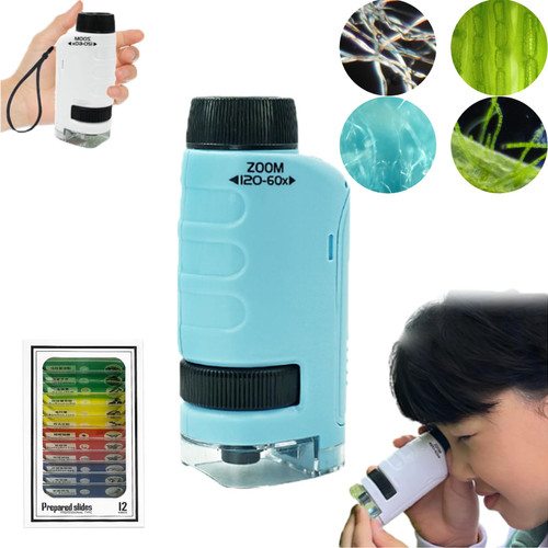 Minilabsters Miniscope Kids,Mini Labsters Portable Microscope,Miniscope Portable Microscope Kids Minilabsters,Pocket Microscope Handheld