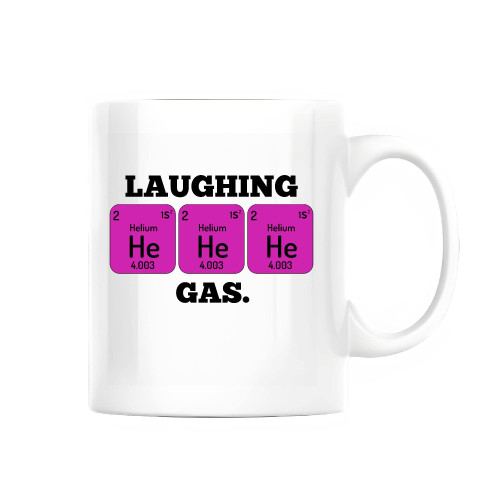 Periodic Table of Elements He He He Chemistry Laughing Gas funny for Science Chemistry Teacher 11oz 15oz White Coffee Mug