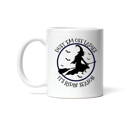 Halloween Gift for Girls Witch Riding Broom Wicca Magic Humor 11oz 15oz White Coffee Mug Halloween Gift for Girls Witch Riding Broom Wicca Magic Humor 11oz 15oz White Coffee Mug