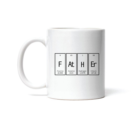 Father Gift Design Idea featuring Periodic Table 11oz 15oz White Coffee Mug Father Gift Design Idea featuring Periodic Table 11oz 15oz White Coffee Mug
