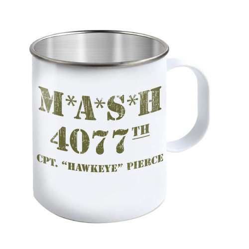 TeeWham 4077th MASH Hawkeye Distressed Camp Mug