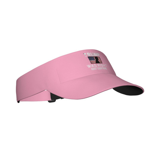 Sun Visors Trump was Right About Everthing Sunscreen Sport Baseball Empty Top for Women Men Black