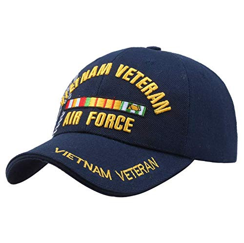 Menglo US Air Force Vietnam Veteran hat Embroidery Cap Baseball Cap Visor Cap Navy