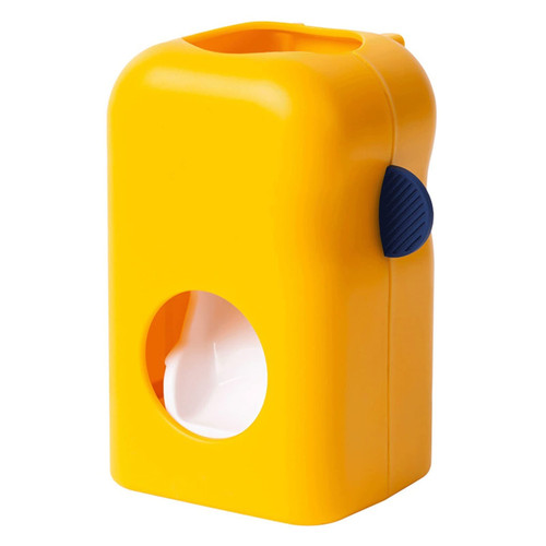 WYOERN Toothpaste Dispenser Toothpaste Squeezer Wall Mounted Sticky Toothpaste Dispenser Bathroom Automatic Tube Squeezer Bathroom Toothbrush Holder Tool (Color : Yellow)