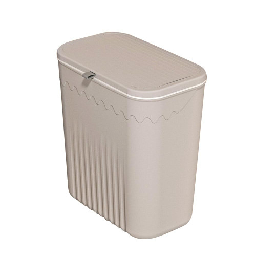 Hanging Trash Can Garbage Can, Hanging Trash Can for Kitchen Cabinet Door, Wall Mounted for Cabinet Door Hanging Garbage Bin Waste Basket Plastic Rubbish Bin for Counter Top or Under Sink