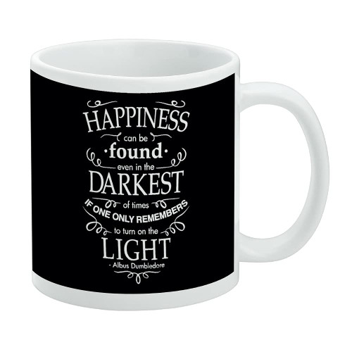GRAPHICS & MORE Harry Potter Happiness Quote Ceramic Coffee Mug, Novelty Gift Mugs for Coffee, Tea and Hot Drinks, 11oz, White