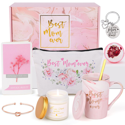 4MELLY Best Mom Ever Mug Gifts Mothers Day Gift from Daughter or Son Gifts Basket for New Mom Unique Gifts Set for Mom Christmas Birthday Thanksgiving Gifts 4MELLY Best Mom Ever Mug Gifts Mothers Day Gift from Daughter or Son Gifts Basket for New Mom Unique Gifts Set for Mom Christmas Birthday Thanksgiving Gifts