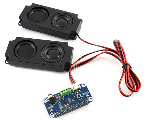 WM8960 Hi-Fi Sound Card HAT for Raspberry Pi 4B/3B+/3B/2B/B+/A+/Zero/Zero W/Pi Zero WH, Stereo CODEC, Play/Record