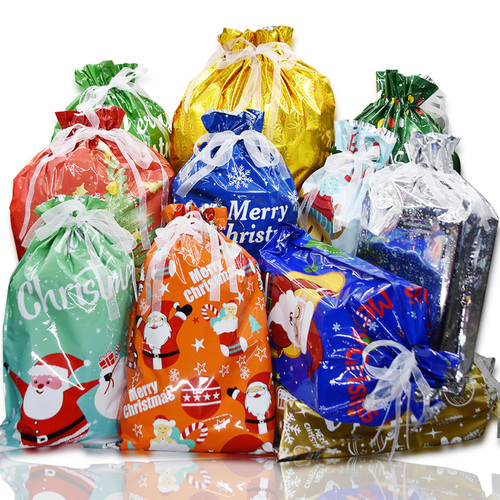 TGANNYOCR 30PCS Christmas Drawstring Gift Bags of Assorted Sizes, Holiday Wrapping Gift Bags with Drawstrings Presents Fast Wrapping for Xmas Party Favors Christmas Party TGANNYOCR 30PCS Christmas Drawstring Gift Bags of Assorted Sizes, Holiday Wrapping Gift Bags with Drawstrings Presents Fast Wrapping for Xmas Party Favors Christmas Party