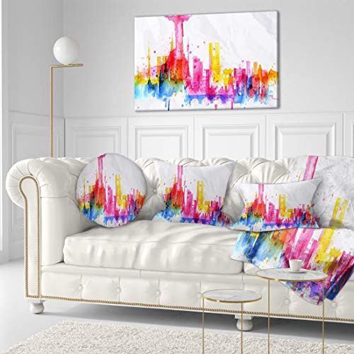 Designart Rio de Janeiro Skyline-Cityscape Canvas Artwork Print-40x20, 40x20 Purple Designart Rio de Janeiro Skyline-Cityscape Canvas Artwork Print-40x20, 40x20 Purple