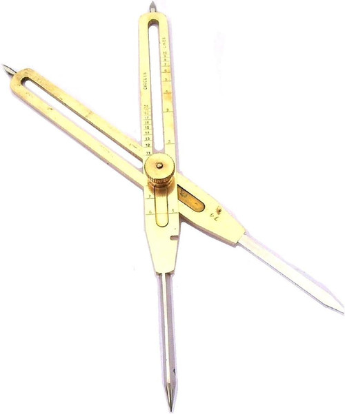 Sadaf Nautical Brass Divider Proportional Engineer Drafting Tool 9" Compass Divider