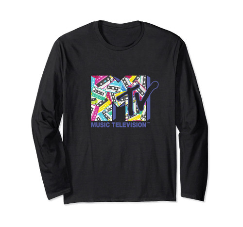 Mademark x MTV - The official MTV Logo with the classic 80s tapes Long Sleeve T-Shirt Mademark x MTV - The official MTV Logo with the classic 80s tapes Long Sleeve T-Shirt