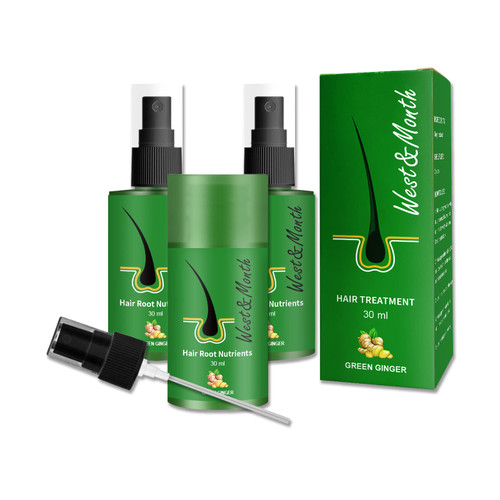 Hair Regrowth Serum Spray, Ginger Serum for Hair Growth, Boost Natural and Healthy Hair Growth, Increase Hair Density, Prevent Hair Loss for Women and Men, 30ML (3PCS) Hair Regrowth Serum Spray, Ginger Serum for Hair Growth, Boost Natural and Healthy Hair Growth, Increase Hair Density, Prevent Hair Loss for Women and Men, 30ML (3PCS)