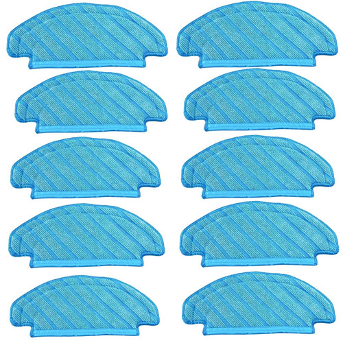 10pcs Washable Cloth Mop Pads for Ecovacs Deebot Ozmo T5/N5/T8 T8 AIVI T8 Max T8+/T9/T9 AIVI N8 Pro Plus/N8 Pro Serie,Compatible with Yeedi Vac/Yeedi Vac Max Station Robot Vacuum Replacement Parts