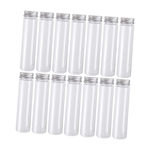 SOLUSTRE 30pcs Candy Tube Bottle Groaning Tube Chemistry Test Tube Candy Beads Laboratory Test Tubes Storage Tubes with Caps Science Test Tube Small Test Tube Rack Miniature Pet Plastic
