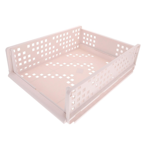 BUGUUYO Layered Partition Detachable Cabinet Organizer Shelf Stackable Storage Drawer Organizer Shirt Storage Folding Storage Bins Plastic Closet Organizer White Wardrobe Partition Plate