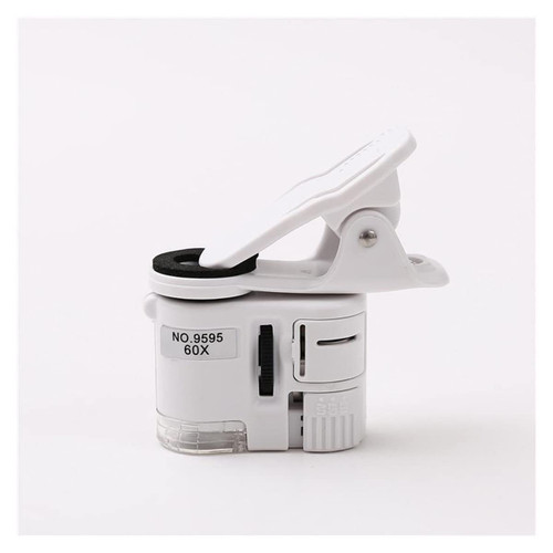 Microscope Kit with Clip 60X Microscope High-Definition Magnifying Glass for Work Microscope Lens Adapters (Magnification : 60X, Size : Other)