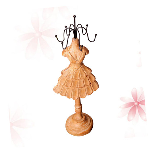 Cabilock desktop jewelry organizer desk jewel display resin jewelry rack ear stud display rack desktop earrings tower vintage earrings retro earrings Jewelry Display Stand Metal baby Bamboo