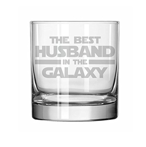 MIP 11 oz Rocks Whiskey Highball Glass Best Husband In The Galaxy MIP 11 oz Rocks Whiskey Highball Glass Best Husband In The Galaxy