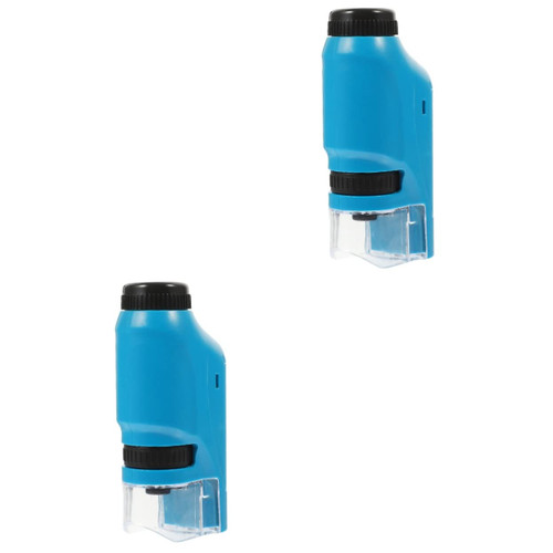 Vaguelly 2pcs Microscope Toy Beginner Microscope USB Microscope Experiment Accessory Microscope Science Kit Coin Collection Supplies Kids Toy Kids Playset Outdoor Model Puzzle Abs Preschool