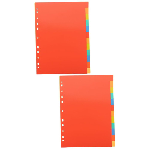 Ciieeo 6 Sets A4 Index Divider Document Dividers Page Markers Dividers for Binders Binder Index Markers Category Page Dividers Professional Notebook Binder Divider A5 Adhesive PVC Pocket