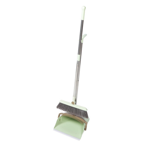 1 Set Home Cleaning Broom Household Broom kit Broom Dustpan Supple Broom Long Handle Dustpan Broom with dust pan Broom with Dustpan kit Vertical Broom Plastic Indoor Shovel Office