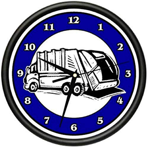 SignMission Man Wall Clock Trash Collector Garbage Truck Gag Gift, Beagle
