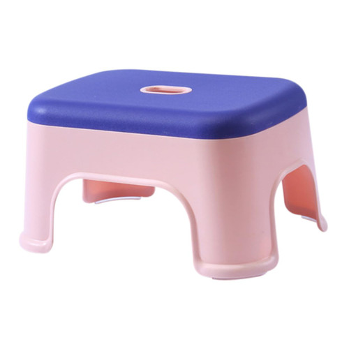 Angoily Children's Stool Plastic Step Stool Plastic Low Stool Plastic Bathing Stools Non- Step Stool Kids Step Stools Children Footstool Folding Individual Pp Toilet Stool Household