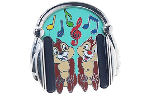 Disney Chip and Dale in Headphones Pin