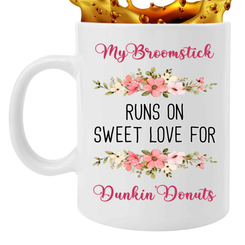 a Gift for All Broomstick Lovers - Pie Cake Donuts Fun on 11 Oz White Ceramic Coffee Mug a Gift for All Broomstick Lovers - Pie Cake Donuts Fun on 11 Oz White Ceramic Coffee Mug