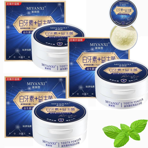 Miyanxi Tooth Powder, Miyanxi Teeth Whitening,Teeth Whitening Powder for Tooth Whitening, Toothpaste Powder Teeth Whitener, Tooth Whitening Effective Remover Stains from Coffee, Smoking (3pcs) Miyanxi Tooth Powder, Miyanxi Teeth Whitening,Teeth Whitening Powder for Tooth Whitening, Toothpaste Powder Teeth Whitener, Tooth Whitening Effective Remover Stains from Coffee, Smoking (3pcs)
