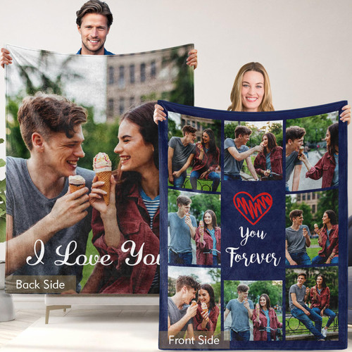 MeMoShe I Love You Boyfriend Gifts Custom Double Sided Blanket with Photos for Girlfriend Husband Wife Gifts Personalized Flannel Throw Blanket with Pictures for Christmas Couples Gifts MeMoShe I Love You Boyfriend Gifts Custom Double Sided Blanket with Photos for Girlfriend Husband Wife Gifts Personalized Flannel Throw Blanket with Pictures for Christmas Couples Gifts