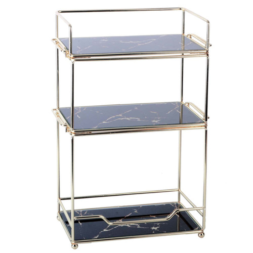 Z PLINRISE Makeup Organizer Shelf, 3 Tier Bathroom Vanity Tray for Perfumes, Makeups, Toiletries and Skincare, Multifunctional Cosmetic Storage Rack for Dresser and Countertop Z PLINRISE Makeup Organizer Shelf, 3 Tier Bathroom Vanity Tray for Perfumes, Makeups, Toiletries and Skincare, Multifunctional Cosmetic Storage Rack for Dresser and Countertop