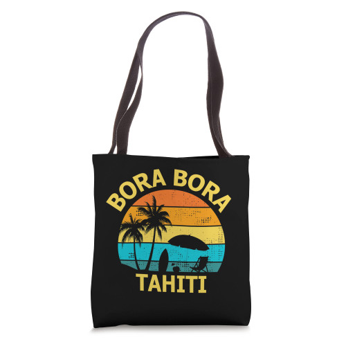 Travel Bora Bora Tahiti Vacation Souvenir Tote Bag