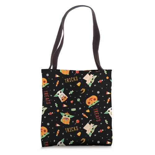 Star Wars The Mandalorian Grogu Halloween Print Tote Bag