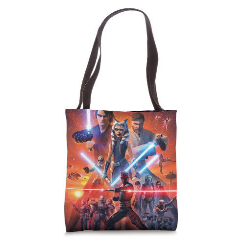 Star Wars The Clone Wars The Final Season Poster Tote Bag Star Wars The Clone Wars The Final Season Poster Tote Bag