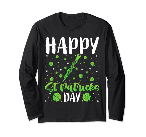 St. Patricks Day Oboe Player Musicians Saint Paddy's Long Sleeve T-Shirt