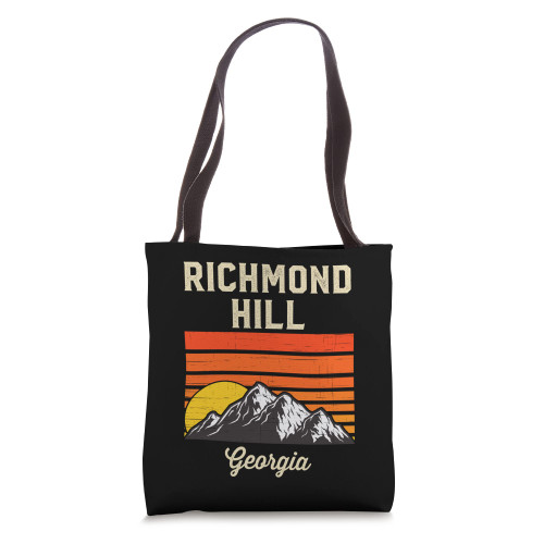 Richmond Hill Georgia Retro City State USA Souvenir Tote Bag