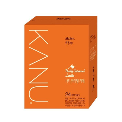 Maxim KANU Nutty Caramel Latte Korean Instant Coffee 415.2g (24T)