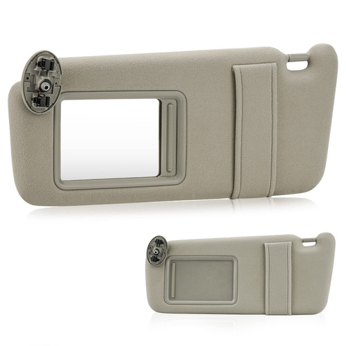 Left Driver Side Sun Visor SunVisor for Toyota Camry 2007 2008 2009 2010 2011 Without Sunroof 74320-06780-B0 74320-33B81-B0 (Beige)