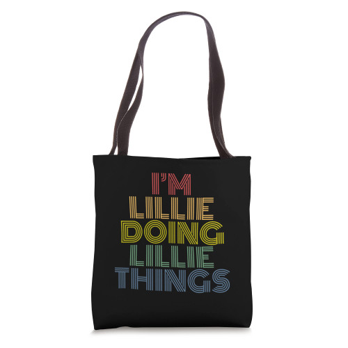 I'm Lillie Doing Lillie Things Personalized Name Tote Bag