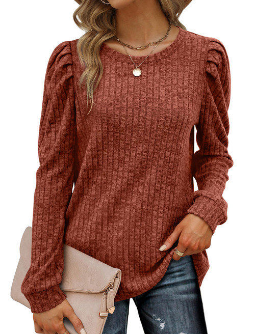 Geifa Fall Clothes for Women 2023 Lightweight Sweaters Tunic Tops to Wear with Leggings Caramel XL