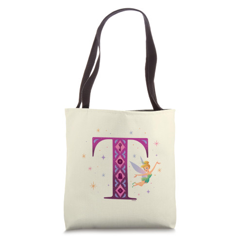 Disney Alphabet Monogram Peter Pan Letter T for Tinker Bell Tote Bag