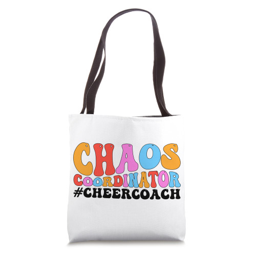 Cheer Coach Groovy Cheerleading Coach Tote Bag