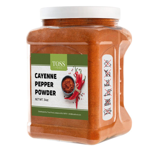 Cayenne Pepper Powder Bulk 40,000 Heat Units 34 Oz, Garden Protection from Wildlife Ground - Cayenne Powder - Red Pepper Powder Spice for Home and Commercial Cooking