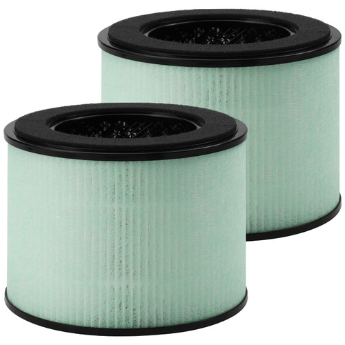 [2-Pack] SAKEGDY BS-08 HEPA Filter Replacement - Compatible with PARTU BS-08/ Clarifion AerClear Purifier- 3-IN-1 Filtration System Include Pre-filter, H13 True HEPA Filter & Activated Carbon Filter