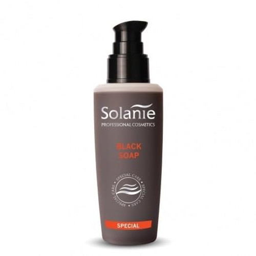 Solanie - Foamy Face Cleanser - 150ml - Gentle Makeup Remover - Cleansing, Softening, and Moisturizing Formula, Suitable for Sensitive Skin - (Black Soap)