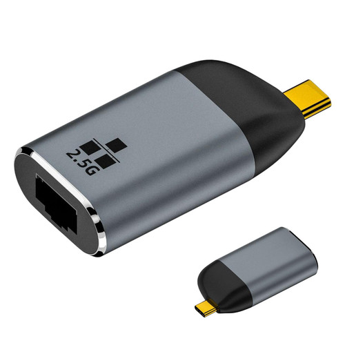 FIDEMM Ethernet USB C Adapter, Type-C to Rj45 Gigabit Ethernet Adapter, Aluminum Mini Type-C Gigabit Ethernet, Ethernet LAN Network Adapter, LAN Network Adapter for Win PC Flash Drive Laptop Desktop