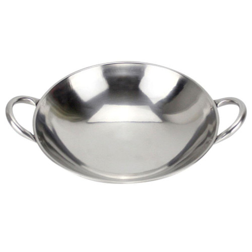 HOLIDYOYO Stainless Steel Wok, 30CM Double Handle Wok Cooking Pan Flat Bottom Frying Pan Frying Pan Non-stick Skillet Cooking Pan Wok for Gas Electric Induction Stoves HOLIDYOYO Stainless Steel Wok, 30CM Double Handle Wok Cooking Pan Flat Bottom Frying Pan Frying Pan Non-stick Skillet Cooking Pan Wok for Gas Electric Induction Stoves
